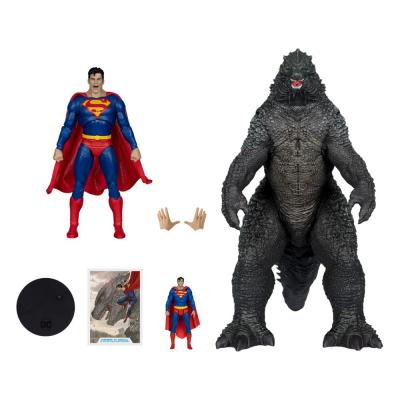 DC Justice League Monsterverse DC Multiverse Pack de 2 Figuras Superman Vs. Godzilla 30 cm