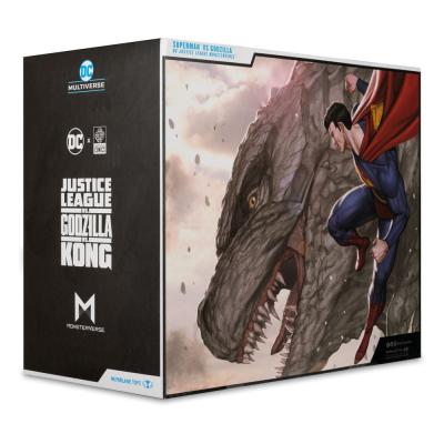 DC Justice League Monsterverse DC Multiverse Pack de 2 Figuras Superman Vs. Godzilla 30 cm
