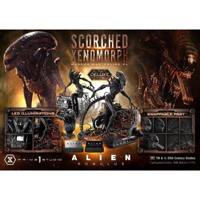 Alien: Romulus Estatua Museum Masterline XL 1/3 Scorched Xenomorph Deluxe Version 98 cm