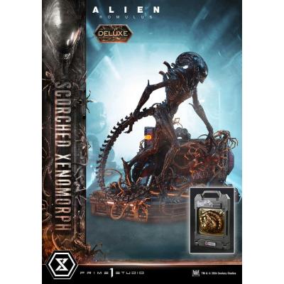 Alien: Romulus Estatua Museum Masterline XL 1/3 Scorched Xenomorph Deluxe Bonus Version 98 cm