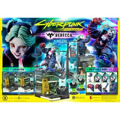 Cyberpunk: Edgerunners Estatua Real Elite Masterline Series 1/4 Rebecca Deluxe Version 54 cm