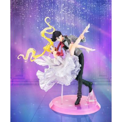 Sailor Moon Estatua PVC FiguartsZERO Chouette Usagi & Tuxedo Mask Moonlight Glow Edition 24 cm