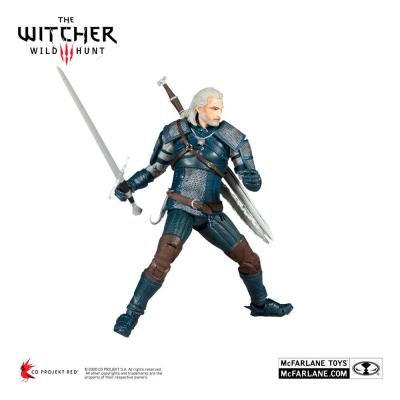 The Witcher Figura Geralt of Rivia (Viper Armor: Teal Dye) 18 cm