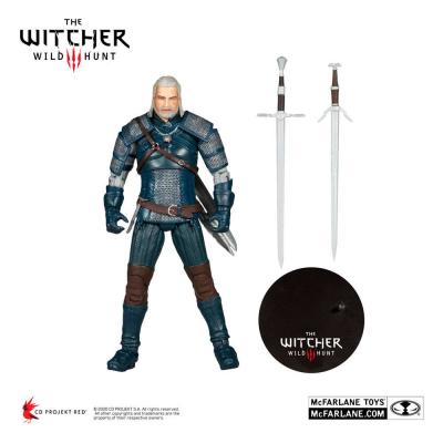 The Witcher Figura Geralt of Rivia (Viper Armor: Teal Dye) 18 cm