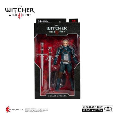 The Witcher Figura Geralt of Rivia (Viper Armor: Teal Dye) 18 cm