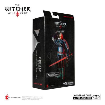The Witcher Figura Geralt of Rivia (Viper Armor: Teal Dye) 18 cm