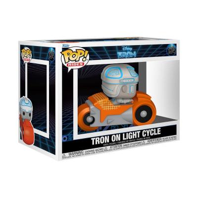 Tron(1982) POP! Rides Deluxe Vinyl Figura Tron w/Cycle 9 cm