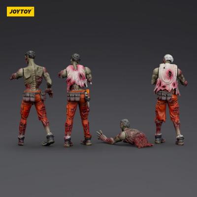Zombie Pack de 4 Figuras Dark Source Mechanic Team 8 cm
