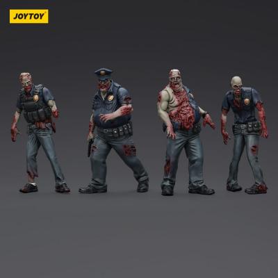 Zombie Pack de 4 Figuras Dark Source Police (Male) 8 cm