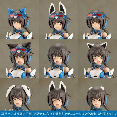 Frame Arms Girl Maqueta Plastic Model Kit Stylet Swimsuit Blue Impulse Color Ver. 16 cm