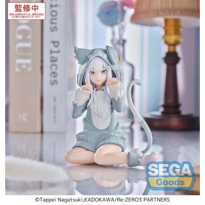 Re:Zero Starting Life in Another World Estatua PVC Yumemirize Emilia Mofumofu Pack 11 cm