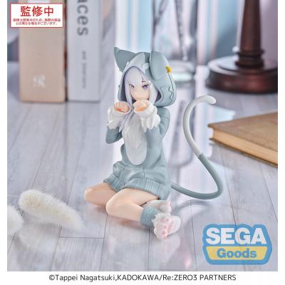 Re:Zero Starting Life in Another World Estatua PVC Yumemirize Emilia Mofumofu Pack 11 cm