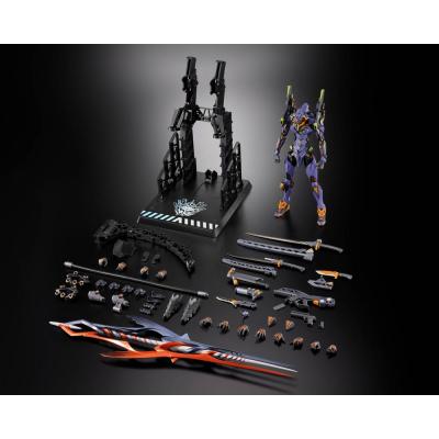 Neon Genesis Evangelion Figura Diecast Metal Build Eva Test Type-01 30th with the Spear of Gaius 22 cm