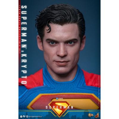 Superman (2025) Figura Movie Masterpiece 1/6 Superman & Krypto 33 cm