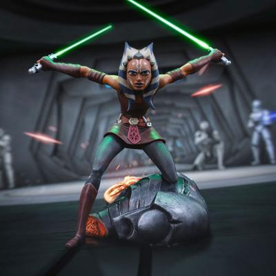 Star Wars: The Clone Wars Estatua 1/10 Art Scale Ahsoka Tano 19 cm