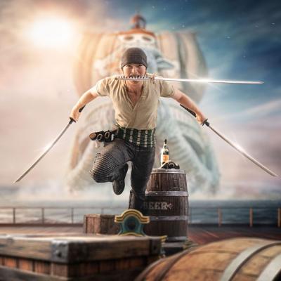 One Piece Estatua 1/10 Art Scale Zoro 19 cm