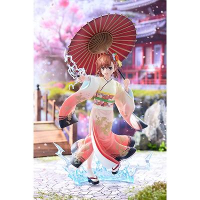 A Certain Scientific Railgun T Estatua 1/7 Mikoto Misaka Furisode Kimono Ver. 28 cm