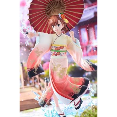 A Certain Scientific Railgun T Estatua 1/7 Mikoto Misaka Furisode Kimono Ver. 28 cm
