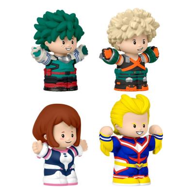 My Hero Academia Pack de 4 Minifiguras Fisher-Price Little People Collector 7 cm