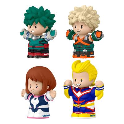 My Hero Academia Pack de 4 Minifiguras Fisher-Price Little People Collector 7 cm