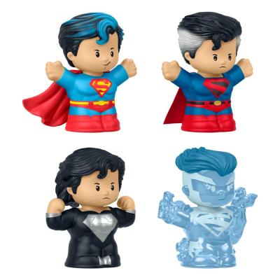 DC Comics Pack de 4 Minifiguras Fisher-Price Little People Collector Superman: Through the Ages 7 cm