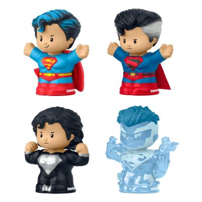 DC Comics Pack de 4 Minifiguras Fisher-Price Little People Collector Superman: Through the Ages 7 cm