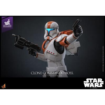 Star Wars: The Clone Wars Figura 1/6 Clone Commando Boss Hot Toys Exclusive 30 cm