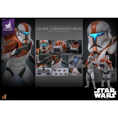 Star Wars: The Clone Wars Figura 1/6 Clone Commando Boss Hot Toys Exclusive 30 cm