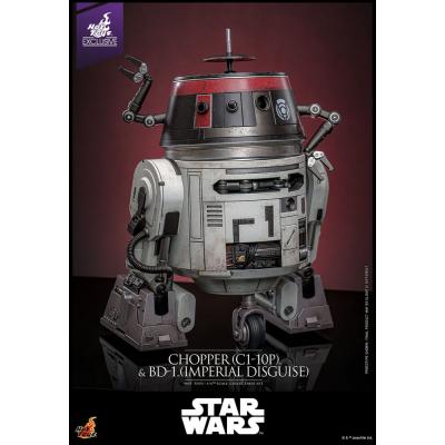 Star Wars Figura Set 1/6 Chopper (C1-10P&trade;) & BD-1&trade; (Imperial Disguise) 18 cm & 8 cm