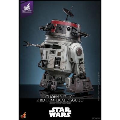 Star Wars Figura Set 1/6 Chopper (C1-10P&trade;) & BD-1&trade; (Imperial Disguise) 18 cm & 8 cm