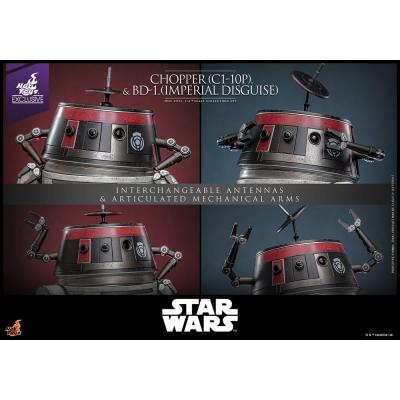 Star Wars Figura Set 1/6 Chopper (C1-10P&trade;) & BD-1&trade; (Imperial Disguise) 18 cm & 8 cm