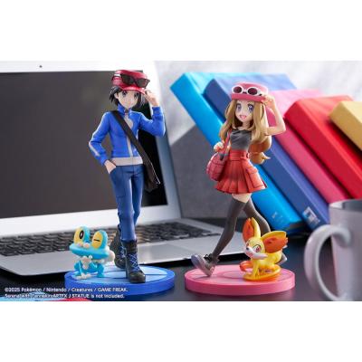Pokémon Estatua ARTFXJ PVC 1/8 Kalm & Froakie 20 cm