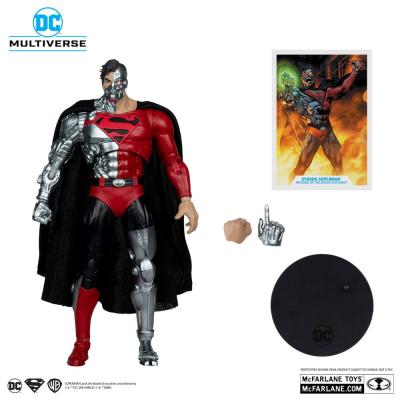 Revenge of the Green Lanterns DC Multiverse Figura Cyborg Superman (Gold Label) 18 cm