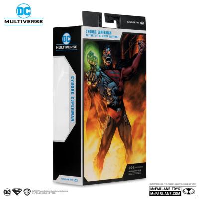 Revenge of the Green Lanterns DC Multiverse Figura Cyborg Superman (Gold Label) 18 cm