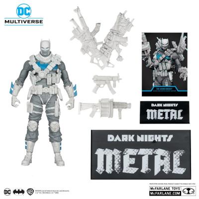 DC Multiverse Figura The Grim Knight (Dark Nights Metal) (Black & White Accent Edition) (Gold Label) 18 cm