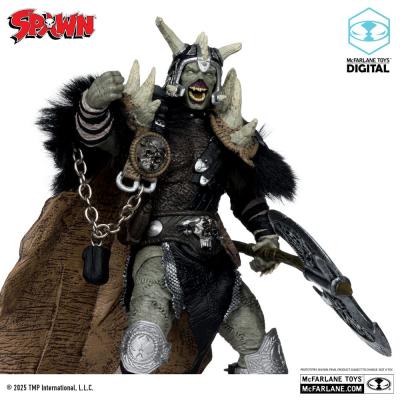 Spawn Figura Bloodaxe con caballo (Spawn: The Dark Ages) (McFarlane Toys 30th Anniversary) (Gold Label) 18 cm