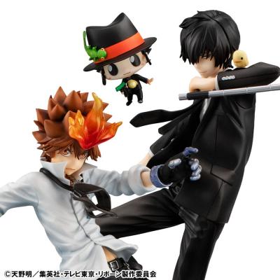 Digimon Adventure Serie G.E.M. Estatua PVC Tsunayoshi Sawada & Kyoya Hibari & Reborn Set 21 cm