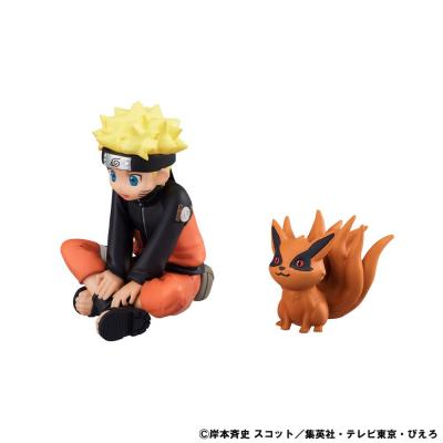 Naruto Shippuden Gaiden G.E.M. Series Estatua PVC Naruto Uzumaki & Biju Set 7 cm