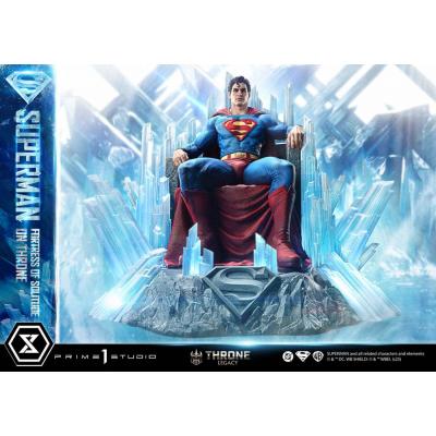 DC Comics Estatua 1/4 Throne Legacy Collection Superman Fortress of Solitude on Throne (Design by Gabriele Dell'Otto) 52 cm