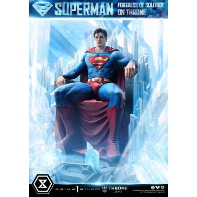 DC Comics Estatua 1/4 Throne Legacy Collection Superman Fortress of Solitude on Throne (Design by Gabriele Dell'Otto) 52 cm