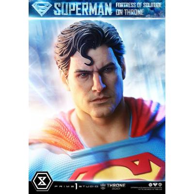 DC Comics Estatua 1/4 Throne Legacy Collection Superman Fortress of Solitude on Throne (Design by Gabriele Dell'Otto) 52 cm