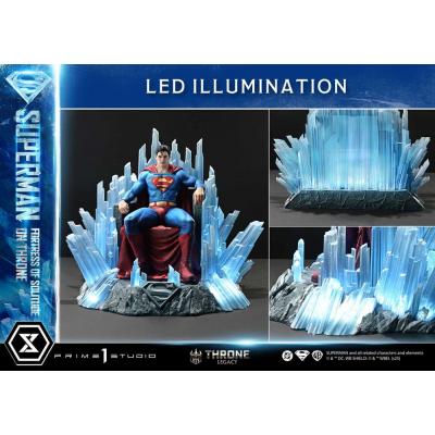DC Comics Estatua 1/4 Throne Legacy Collection Superman Fortress of Solitude on Throne (Design by Gabriele Dell'Otto) 52 cm