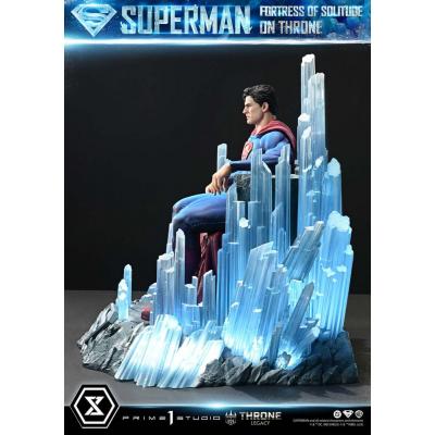 DC Comics Estatua 1/4 Throne Legacy Collection Superman Fortress of Solitude on Throne (Design by Gabriele Dell'Otto) 52 cm