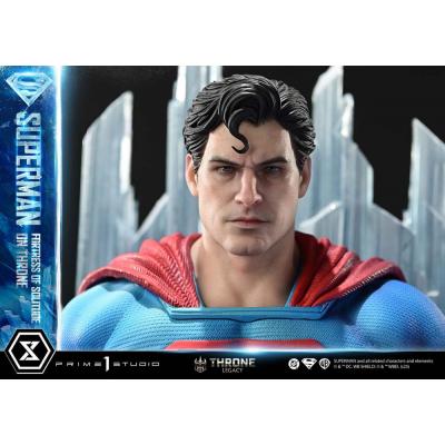 DC Comics Estatua 1/4 Throne Legacy Collection Superman Fortress of Solitude on Throne (Design by Gabriele Dell'Otto) 52 cm