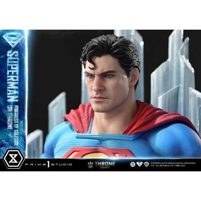 DC Comics Estatua 1/4 Throne Legacy Collection Superman Fortress of Solitude on Throne (Design by Gabriele Dell'Otto) 52 cm
