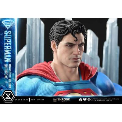 DC Comics Estatua 1/4 Throne Legacy Collection Superman Fortress of Solitude on Throne (Design by Gabriele Dell'Otto) 52 cm
