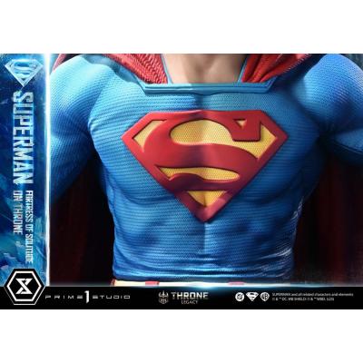 DC Comics Estatua 1/4 Throne Legacy Collection Superman Fortress of Solitude on Throne (Design by Gabriele Dell'Otto) 52 cm