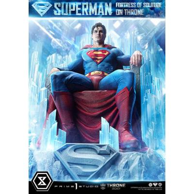 DC Comics Estatua 1/4 Throne Legacy Collection Superman Fortress of Solitude on Throne (Design by Gabriele Dell'Otto) 52 cm