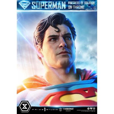 DC Comics Estatua 1/4 Throne Legacy Collection Superman Fortress of Solitude on Throne (Design by Gabriele Dell'Otto) 52 cm