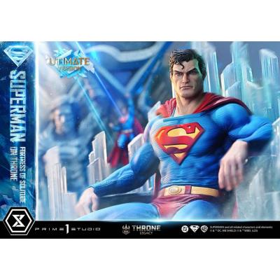 DC Comics Estatua 1/4 Throne Legacy Collection Superman Fortress of Solitude on Throne (Design by Gabriele Dell'Otto) Ultimate V